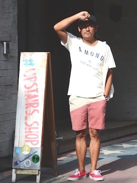 「VANS（バンズ）のアイテム（その他シューズ）」を使った、UpstairsGenuineShopさん（メンズ・170cm）の夏コーディネート