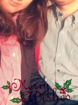 「カップルコーデ」｜れーなあさん（レディース・154cm）の冬コーディネート