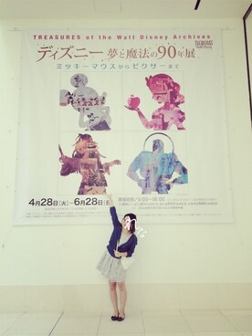 「美術館」｜れーなあさん（レディース・154cm）の春コーディネート