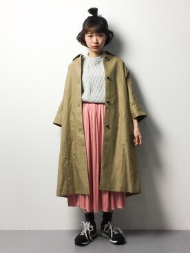「Factor=（ファクターイコール）のアイテム（シューズ）」を使った、チョコビさん（レディース・154cm）の冬コーディネート