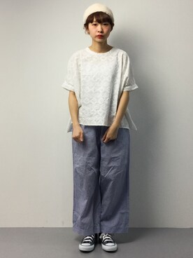 「MidiUmi（ミディウミ）のアイテム」を使った、チョコビさん（レディース・154cm）の春コーディネート