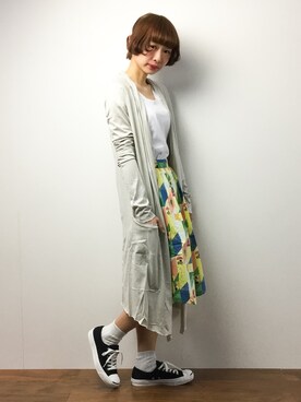 「SABLE CLUTCH（セーブルクラッチ）のアイテム」を使った、チョコビさん（レディース・154cm）の春コーディネート