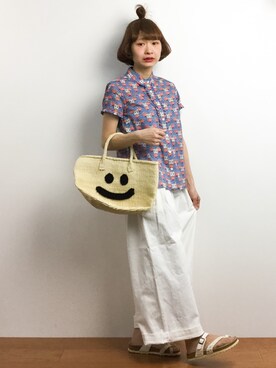 「COMPILATION（コンピレーション）のアイテム」を使った、チョコビさん（レディース・154cm）の春コーディネート