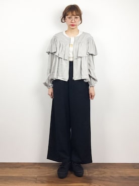 「Another Edition（アナザーエディション）のアイテム（ブルゾン）」を使った、チョコビさん（レディース・154cm）の春コーディネート