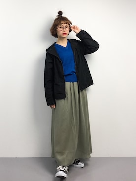 「Samansa Mos2（サマンサ モスモス）のアイテム（ジャケット/アウター）」を使った、チョコビさん（レディース・154cm）の春コーディネート