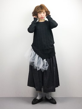 「MICOAMERI（ミコアメリ）のアイテム」を使った、チョコビさん（レディース・154cm）の春コーディネート