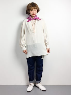 「Miffy（ ミッフィー）のアイテム」を使った、チョコビさん（レディース・154cm）の春コーディネート