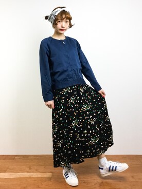 「ちょこび」｜「アイテム（ブルゾン）」を使った、チョコビさん（レディース・154cm）の春コーディネート
