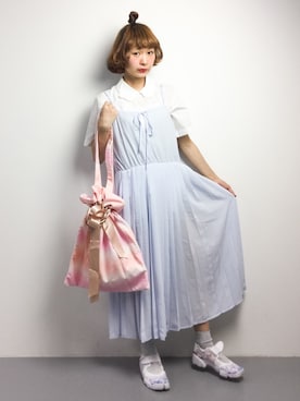 「Cocoonist（コクーニスト）のアイテム」を使った、チョコビさん（レディース・154cm）の春コーディネート