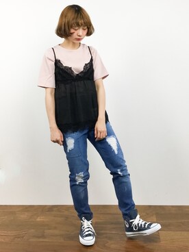 チョコビさん(レディース・154cm)の春コーディネート
