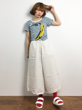 「Staircase（ステアケース）のアイテム」を使った、チョコビさん（レディース・154cm）の春コーディネート