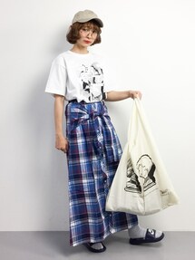 【未開封】teto Tシャツ BAIHARU 岡崎京子 Lサイズ X-girl×漫画家・岡崎京子『東京ガールズブラボー』プリントT