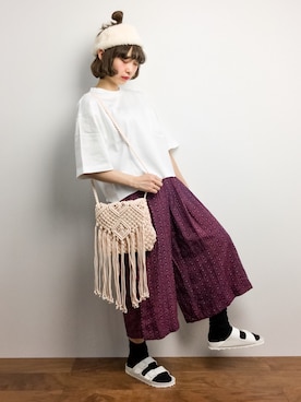 「AIC.（エーアイシー）のアイテム」を使った、チョコビさん（レディース・154cm）の夏コーディネート