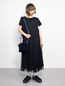「chambre de charme（シャンブルドゥシャーム）のアイテム（スカート）」を使った、チョコビさん（レディース・154cm）の夏コーディネート