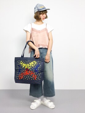 「enchanted prima（エンチャンテッドプリマ）のアイテム」を使った、チョコビさん（レディース・154cm）の夏コーディネート