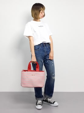 「前髪ぱっつん」｜チョコビさん（レディース・154cm・20代）の夏コーディネート