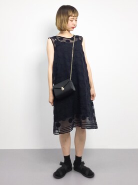 「前髪ぱっつん」｜チョコビさん（レディース・154cm・20代）の夏コーディネート