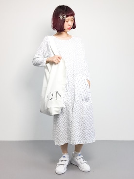 「45R（フォーティファイブアール）のアイテム（ワンピース/ドレス）」を使った、チョコビさん（レディース・154cm）の夏コーディネート