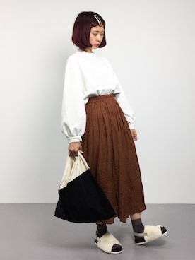 「alchemy（アルケミー）のアイテム」を使った、チョコビさん（レディース・154cm）の夏コーディネート