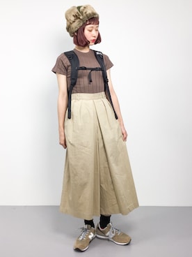 「iriiri（イリイリ）のアイテム」を使った、チョコビさん（レディース・154cm）の夏コーディネート