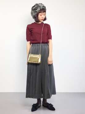 「Another Edition（アナザーエディション）のアイテム（ハンチング/ベレー帽）」を使った、チョコビさん（レディース・154cm）の夏コーディネート