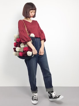 「フェリシモキッズ（フェリシモキッズ）のアイテム」を使った、チョコビさん（レディース・154cm）の秋コーディネート