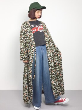 「SEVENDAYS=SUNDAY（セブンデイズサンデイ）のアイテム（帽子）」を使った、チョコビさん（レディース・154cm）の秋コーディネート