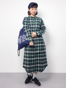 「reca（レカ）のアイテム（バッグ）」を使った、チョコビさん（レディース・154cm）の秋コーディネート