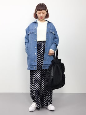 「UP START（アップスタート）のアイテム（ジャケット/アウター）」を使った、チョコビさん（レディース・154cm）の秋コーディネート