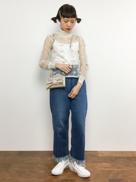 「LILY BROWN（リリーブラウン）のアイテム（その他トップス）」を使った、チョコビさん（レディース・154cm）の秋コーディネート