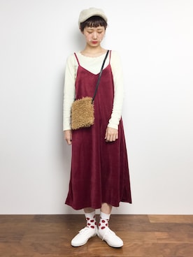 「青文字系」｜チョコビさん（レディース・154cm）の秋コーディネート