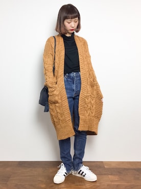 「ef-de（エフデ）のアイテム（バッグ）」を使った、チョコビさん（レディース・154cm）の秋コーディネート