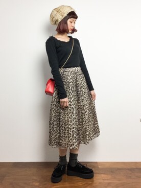 「INFIELDER DESIGN（インフィールダーデザイン）のアイテム（帽子）」を使った、チョコビさん（レディース・154cm）の秋コーディネート