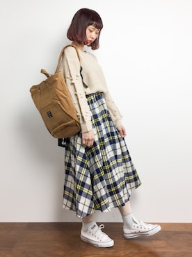 「青文字系」｜チョコビさん（レディース・154cm）の秋コーディネート