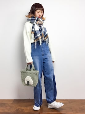 「青文字系」｜チョコビさん（レディース・154cm）の秋コーディネート