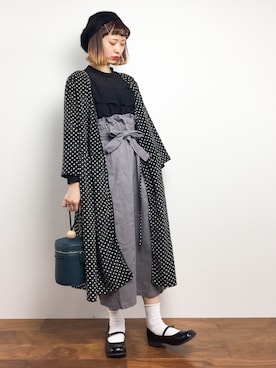 「ちょこびおすすめ」｜「アイテム（ハンチング/ベレー帽）」を使った、チョコビさん（レディース・154cm）の秋コーディネート