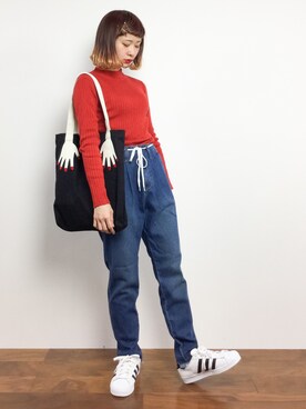 「青文字系」｜チョコビさん（レディース・154cm）の秋コーディネート