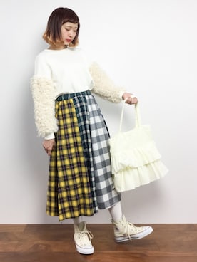 「青文字系」｜チョコビさん（レディース・154cm）の秋コーディネート