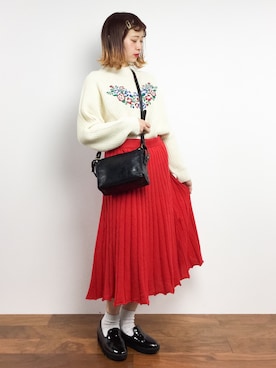 「青文字系」｜チョコビさん（レディース・154cm）の秋コーディネート