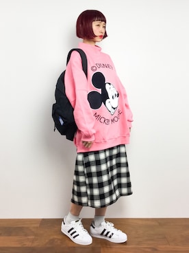 「INNOCENT BLUE（イノセントブルー）のアイテム」を使った、チョコビさん（レディース・154cm）の冬コーディネート