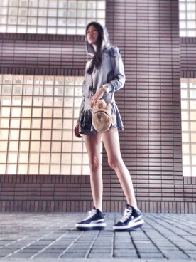 「skorts」｜Kelly 潘嘉麗さん（レディース・162cm）の春コーディネート