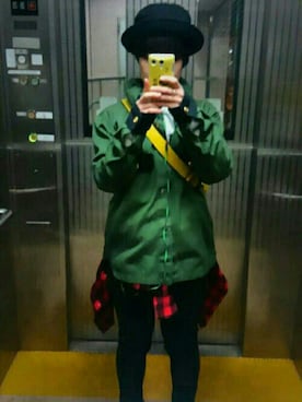 「mercibeaucoup,（メルシーボークー）のアイテム（ブルゾン）」を使った、いぬさん（レディース・158cm）の春コーディネート
