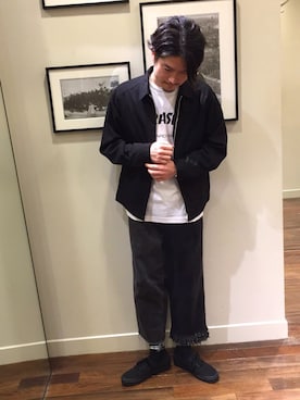 「FLAGSTUFF（フラグスタフ）のアイテム（レッグウェア）」を使った、Munehiro Itoさん（メンズ・171cm）の秋コーディネート