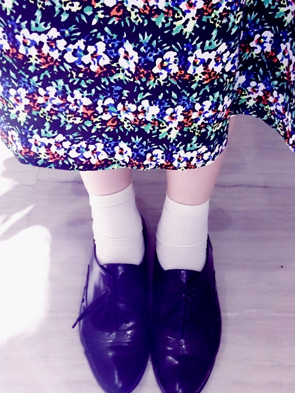 「STYLENANDAのSocks（ソックス/靴下、ベージュ系）」を使った、Mollieさん（レディース・162cm）の春コーディネートの1枚目の写真