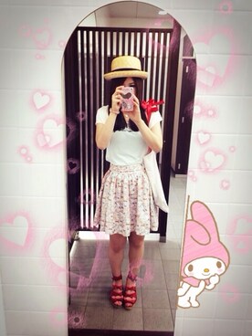 「MILK（ミルク）のアイテム（腕時計）」を使った、にゃむこ@さん（レディース・159cm）の夏コーディネート