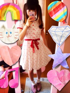 「MILK（ミルク）のアイテム（腕時計）」を使った、にゃむこ@さん（レディース・159cm）の夏コーディネート