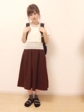 「Linetta（リネッタ）のアイテム」を使った、ひーさん（レディース・155cm）の夏コーディネート