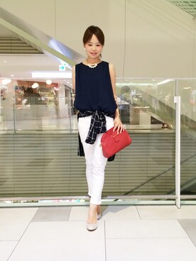 nozomiさん（レディース・154cm）の夏コーディネート