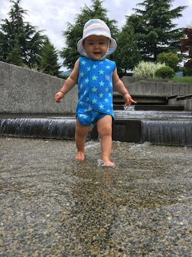 「babygap」｜「アイテム（水着/着物・浴衣）」を使った、Sarahさん（キッズ・74cm）の夏コーディネート