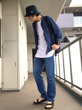 「7月WEAR夏のサンダル祭り」｜naoyaさん（メンズ・173cm）の夏コーディネート